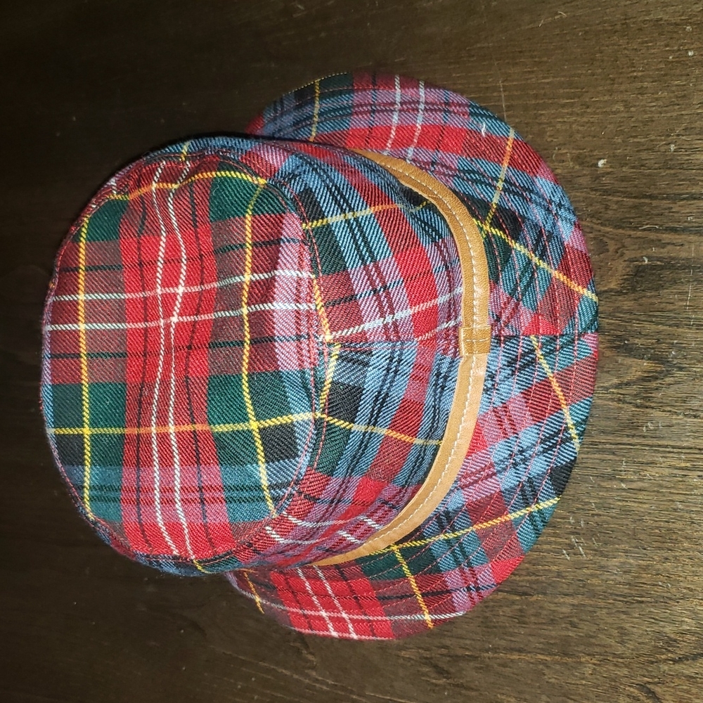 Coach Limited Edition Plaid Taryan Leather Bucket Hat Size Small